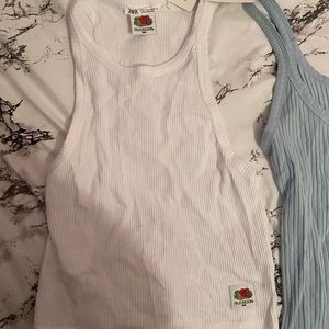 New With Tags Zara White Tank